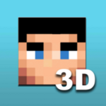 skin editor 3d for minecraft android application logo